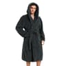 Mens Warm Hooded Velvet Jacquard Couple Winter Home Robe 0