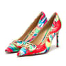 CHCH 9cm Pointed Toe High Heels With Metal Buckle For Party And Carnival 4