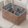 Large Bohemian Multi Compartment Storage Basket For Clothes And Toys 3