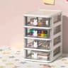Multi Tier Clear Stacking Drawer Organizer Modular Desktop Storage Box 6
