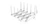 Adjustable Stainless Steel Retractable Pot Lid And Plate Storage Rack 1