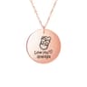 ForeverFamily Grandma Grandpa Necklace Stainless Steel Family Pendant Gift 3