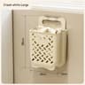 Large Folding Laundry Hamper Wall Hanging Fabric Storage Basket 4