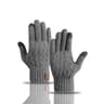 Mens Touch Screen Winter Gloves Warm Knitted Wool Gloves Thick Velvet Lined Cold Weather Gloves 4