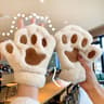 Cute Plush Cat Paw Gloves Fingerless Fluffy Claw Mittens For Cosplay  Winter Warmth 7