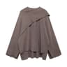 Elegant Womens Knit Cape Coat Scarf Collar Winter Poncho Cardigan 1