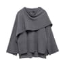 Elegant Womens Knit Cape Coat Scarf Collar Winter Poncho Cardigan 2