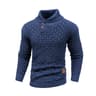 Mens Casual Knit Sweater Crew Neck Warm Ribbed Pullover 1