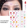 GlamPearl Self Adhesive Face Pearls Stick On Face Gem Stickers Makeup Rhinestone Pearl Set 8