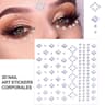 GlamPearl Self Adhesive Face Pearls Stick On Face Gem Stickers Makeup Rhinestone Pearl Set 20
