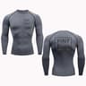 Custom Logo Compression T Shirt Quick Dry Workout Gym Tee For Men And Women 4