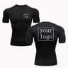 Custom Logo Compression T Shirt Quick Dry Workout Gym Tee For Men And Women 5