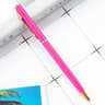 Rose Gold Custom Engraved Ballpoint Pens Slim Metal Personalized Logo Pens Bulk Set 22