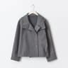 Elegant Womens Stand Collar Jacket Short Single Breasted Spring Coat 3