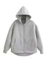 HH Oversized Zip Hoodie Jacket Womens Loose Fit Streetwear Hooded Sweatshirt Coat 2