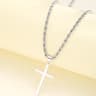 Minimalist Gold Cross Necklace Set For Men And Women Matching Couple Pendant Jewelry 2