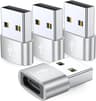 4 Pack USB C To USB A Adapter Type C Female To USB Male Charging Converter 1