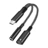 USB C To 35mm Adapter With Charging PD 60W Audio Splitter Cable 3