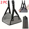 Adjustable Foot Hammock Travel Airplane Footrest Portable Leg Support Sling 6