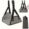 Adjustable Foot Hammock Travel Airplane Footrest Portable Leg Support Sling 3