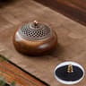 Walnut Wood Zen Incense Burner For Tea Ceremony And Meditation Decor 2
