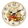 Vintage Wooden Wall Clock Rustic Kitchen Decor Silent Quartz Design 1