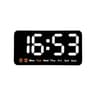 Voice Control Digital Wall Clock Large LED Display With Temperature And Dual Alarm 1