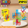 Educational Stacking Chairs Toy Balance Building Blocks Interactive Game 2