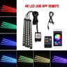 RGB Car Interior LED Lights Music Sync Ambient Lighting Kit With Remote And App Control 2