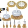 10 Pack Wire Brush Set Drill Wire Brush Attachment Kit For Rust Removal And Cleaning 2