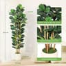 Artificial Fiddle Leaf Fig Tree Large Faux Indoor Plant Decor With Pot 3