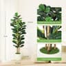 Artificial Fiddle Leaf Fig Tree Large Faux Indoor Plant Decor With Pot 2