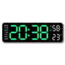 Smart LED Wall Clock Silent Digital Desk Clock With Thermometer Calendar 4