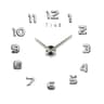 Modern 3D DIY Wall Clock Acrylic Mirror Large Decorative Clock 14
