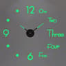 Modern 3D DIY Wall Clock Acrylic Mirror Large Decorative Clock 2