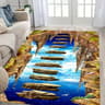 3D Ocean Desert Crack Rug Non Slip Washable Beach Style Carpet 9