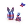 Easter Rabbit Ornament 3D Printed Bunny Decor Egg Desktop Figurine 6