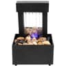 Tabletop Water Fountain Mini Desktop Waterfall With LED Light USB Powered 5