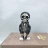 Cool Skeleton Figurine Resin Skull Statue Halloween Desk Decor 3