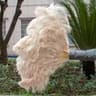 Large Ostrich Feather Fan Folding Dance Performance Stage Prop 18