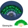LED Folding Fan Light Up Hand Fan Glowing Party Festival Fan 12