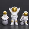 Astronaut Figurine Set Space Desk Decoration Spaceman Statue Decor For Kids And Home 3