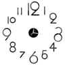 DIY Mirror Wall Clock Sticker Frameless Modern Large Wall Clock Decor 2