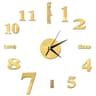 DIY Mirror Wall Clock Sticker Frameless Modern Large Wall Clock Decor 17
