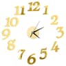 DIY Mirror Wall Clock Sticker Frameless Modern Large Wall Clock Decor 28