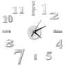 DIY Mirror Wall Clock Sticker Frameless Modern Large Wall Clock Decor 23