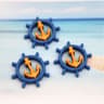 Mini Resin Beach Decorations Nautical DIY Craft Marine Flatback Charms Set 12