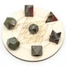 Platonic Solid Crystal Set Sacred Geometry Chakra Healing Reiki Stones 2