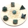 Platonic Solid Crystal Set Sacred Geometry Chakra Healing Reiki Stones 8