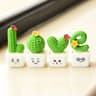 Mini Succulent Plants And Fake Cactus Decor Set Small Bonsai Desk Plant Decoration 2